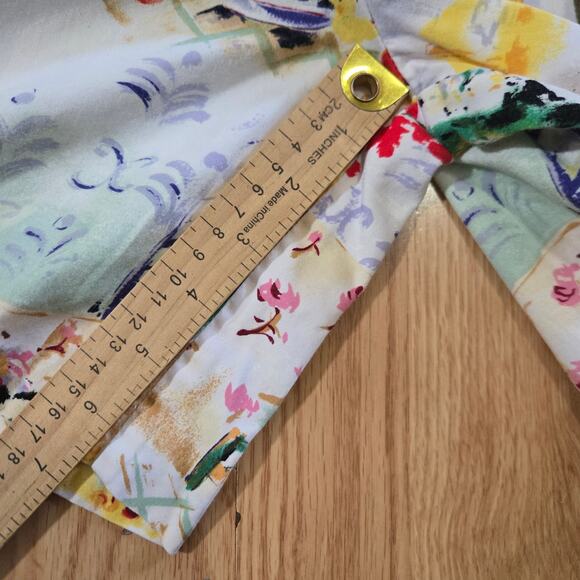 Bushwacker Women Vintage Cottage Floral 2 Pc High Waist Short Set M Made in USA - Picture 15 of 15